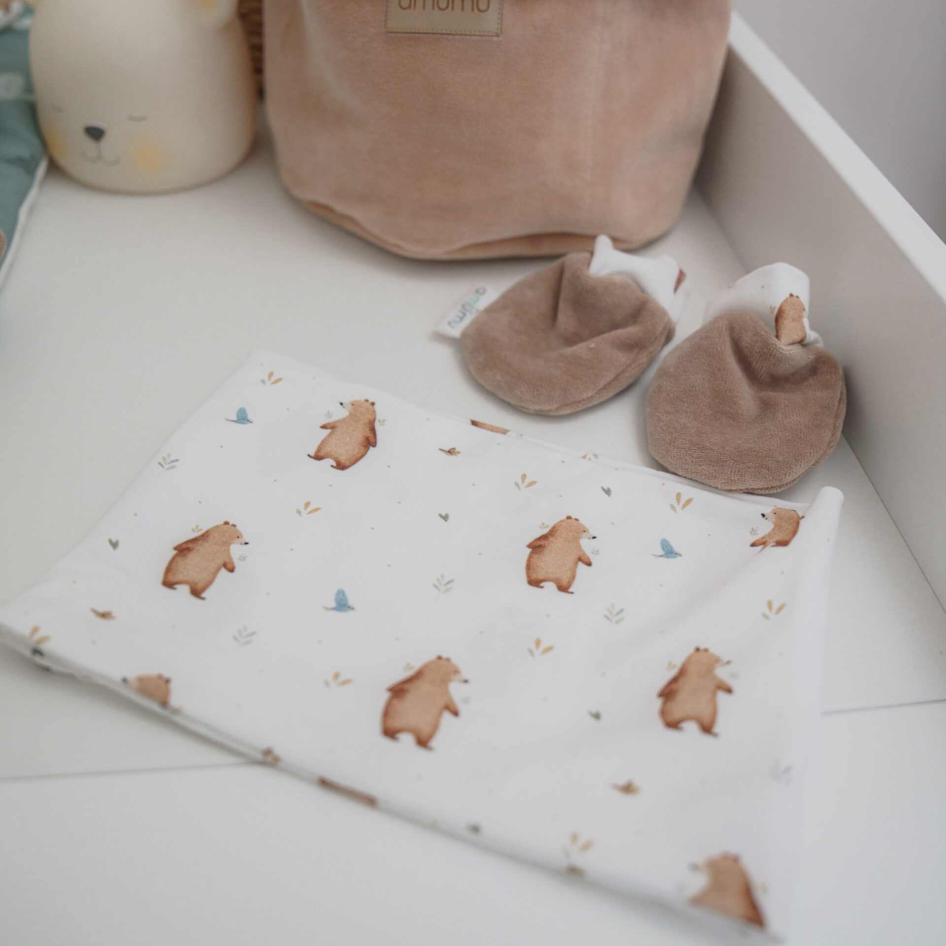 Buciki niechodki niemowlęce Miś Henry gallery 4