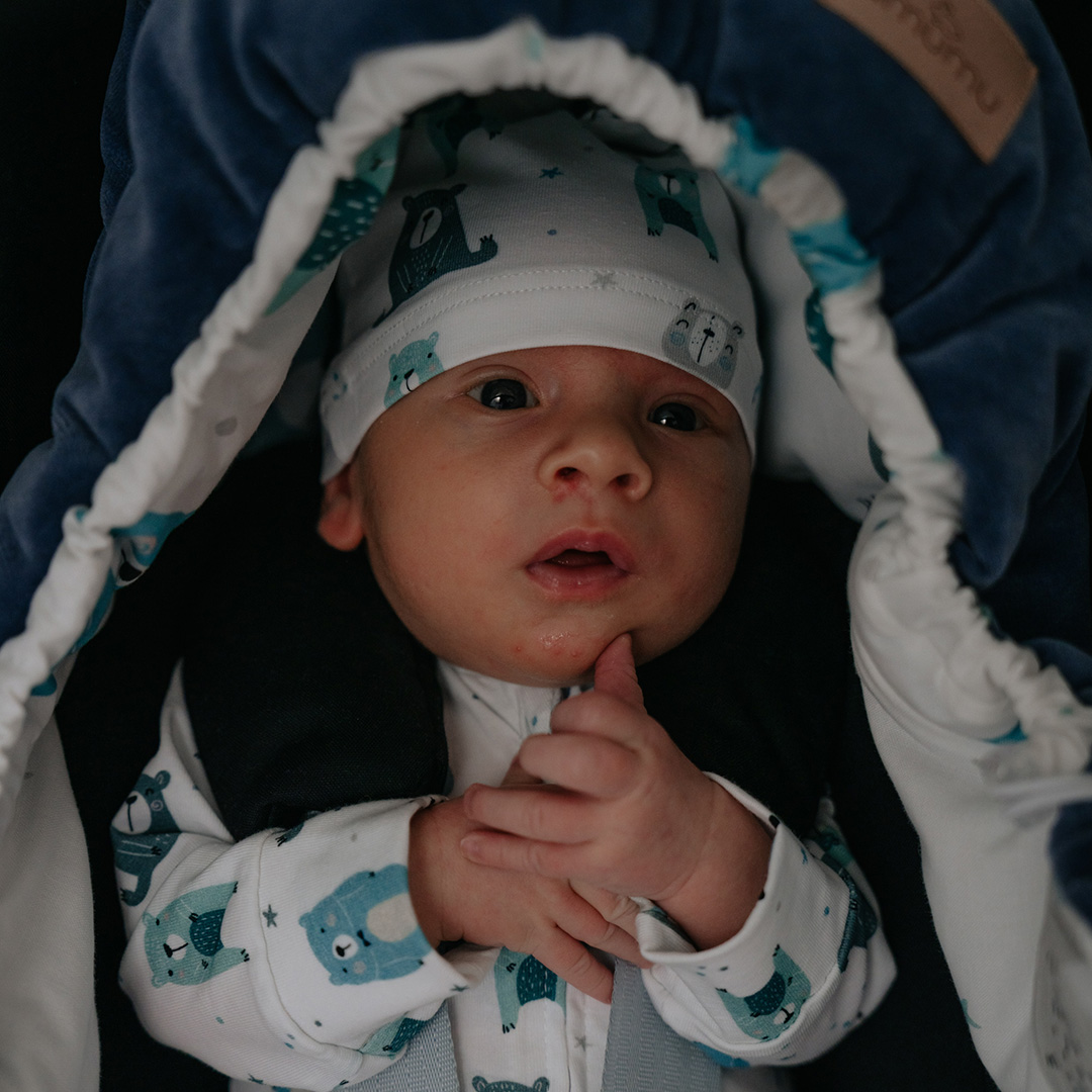 Czapeczka niemowlęca Pastelowe Misie 0-3m gallery 4