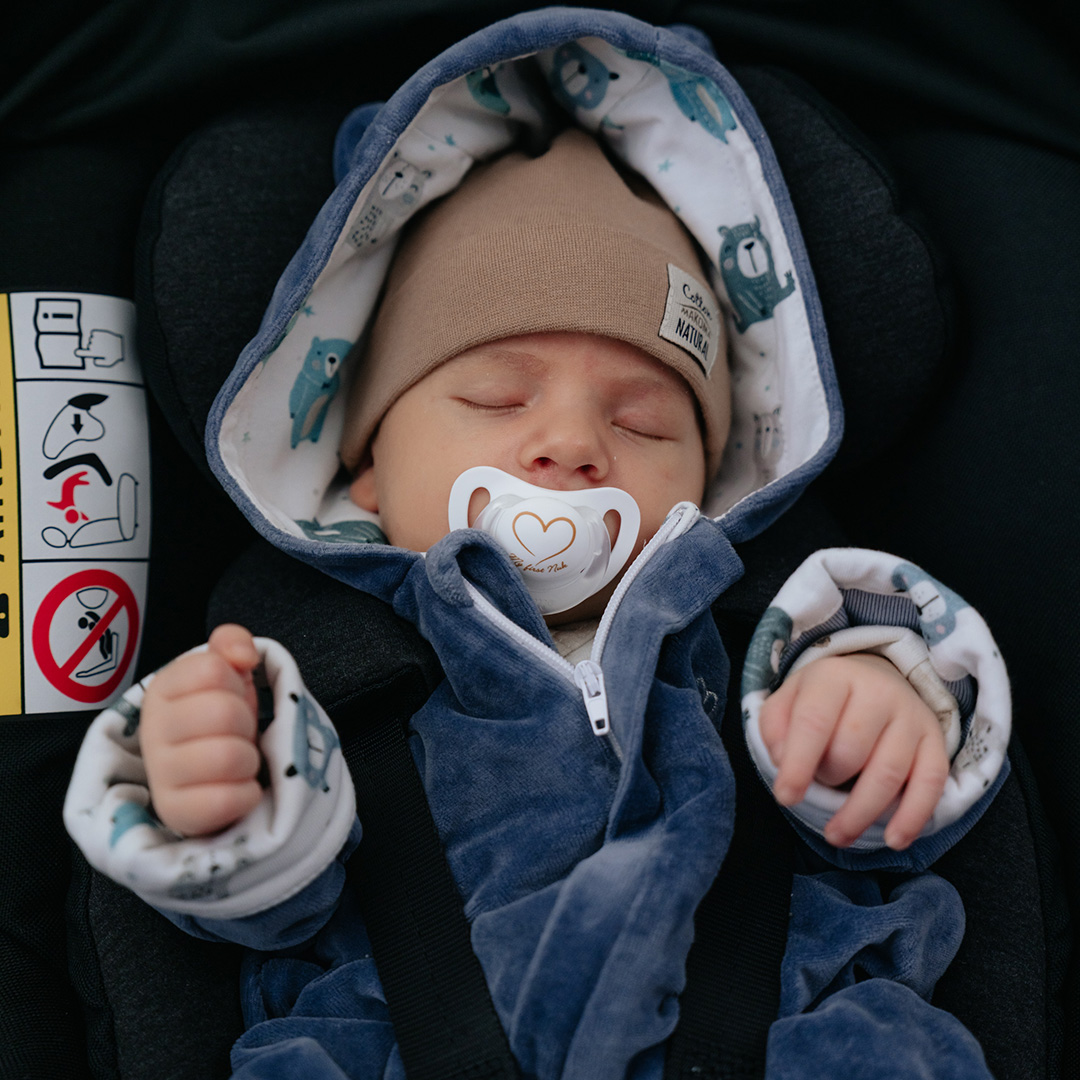 Kombinezon niemowlęcy welurowy Pastelowe Misie gallery 13