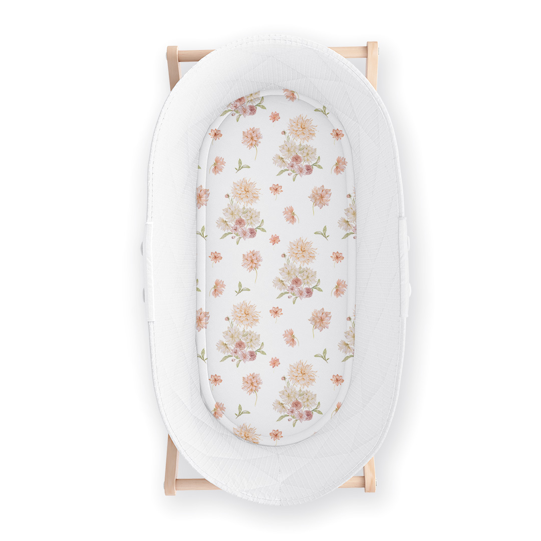 Prześcieradło do gondoli/kosza mojżesza Zaczarowane Dalie