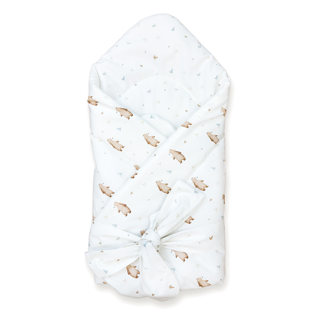 Rożek niemowlęcy bawełniany Miś Henry