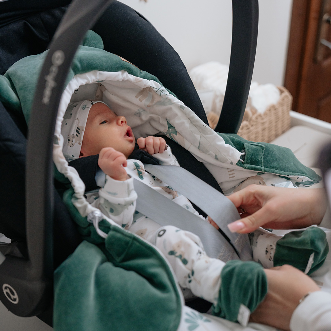 Otulacz do fotelika/kocyk welurowy do gondoli Safari gallery 1