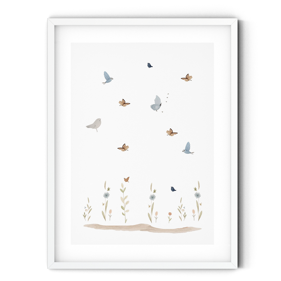 Plakat  do pokoju dziecka Ptaszki