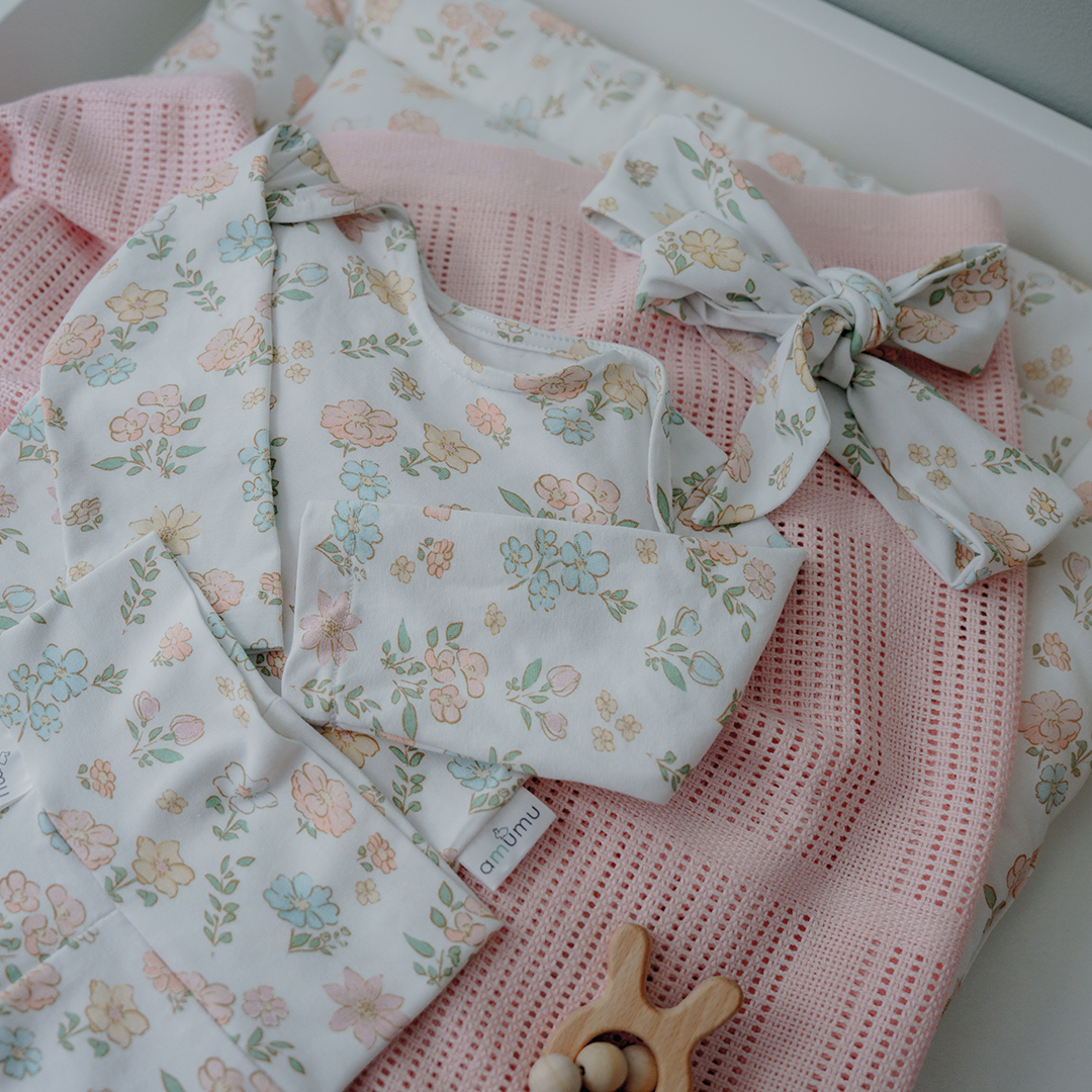 Body niemowlęce z krótkim rękawem Kwiatołączka gallery 3