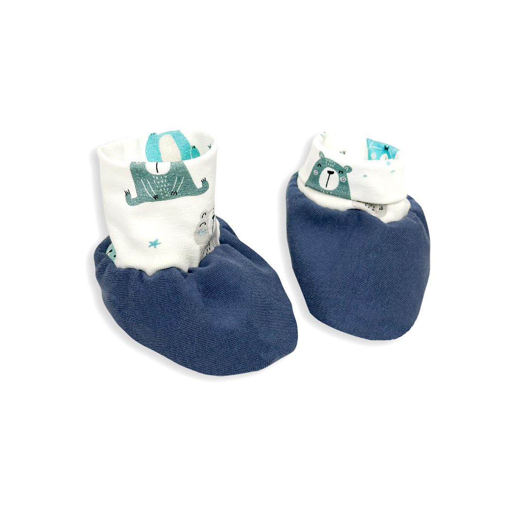 Buciki niechodki dresowe dla niemowlaka Pastelowe Misie