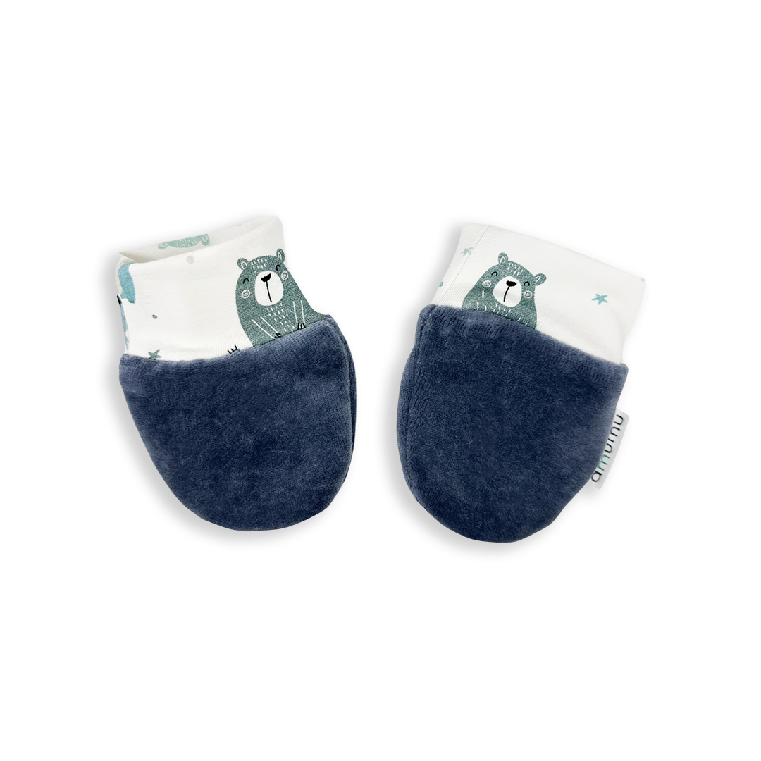 Rękawiczki niemowlęce Pastelowe Misie