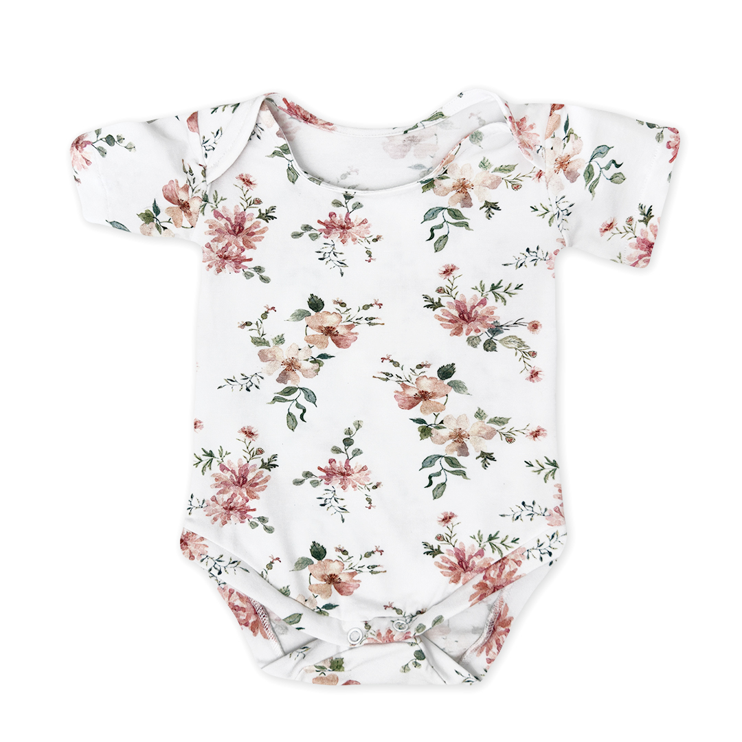 Body niemowlęce z krótkim rękawem Magiczny Ogród