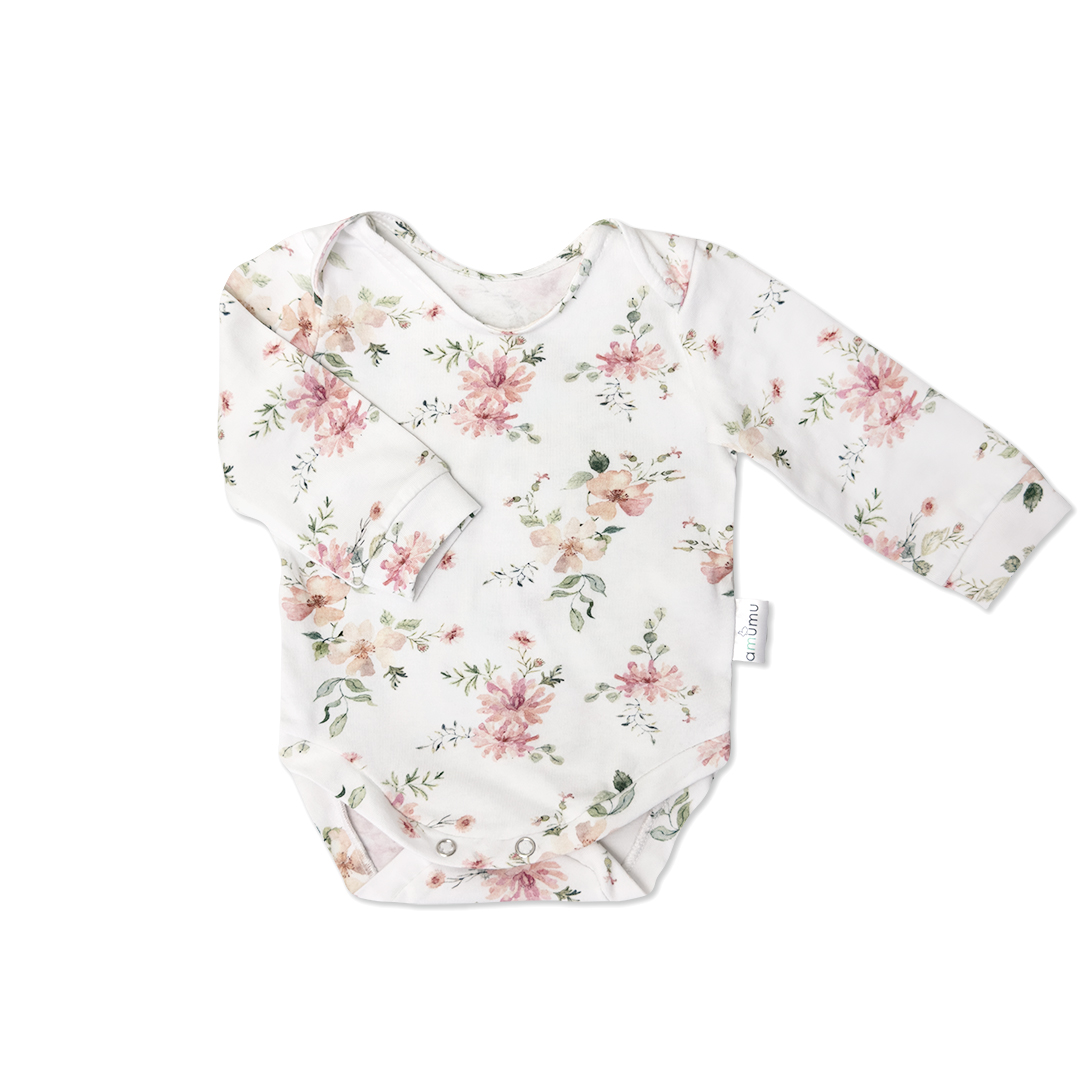 Body niemowlęce z długim rękawem Magiczny Ogród