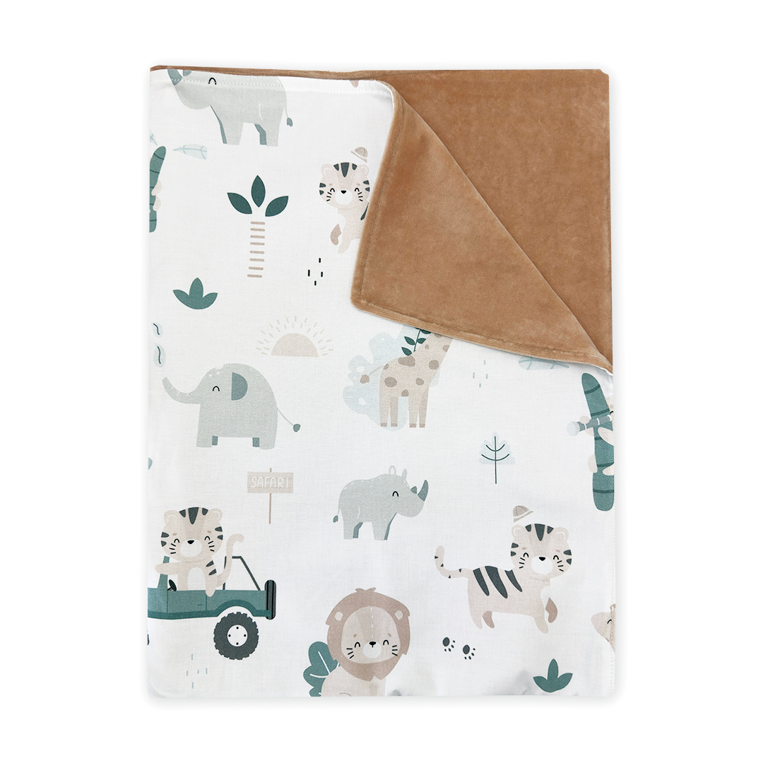 Kocyk niemowlęcy light Safari latte