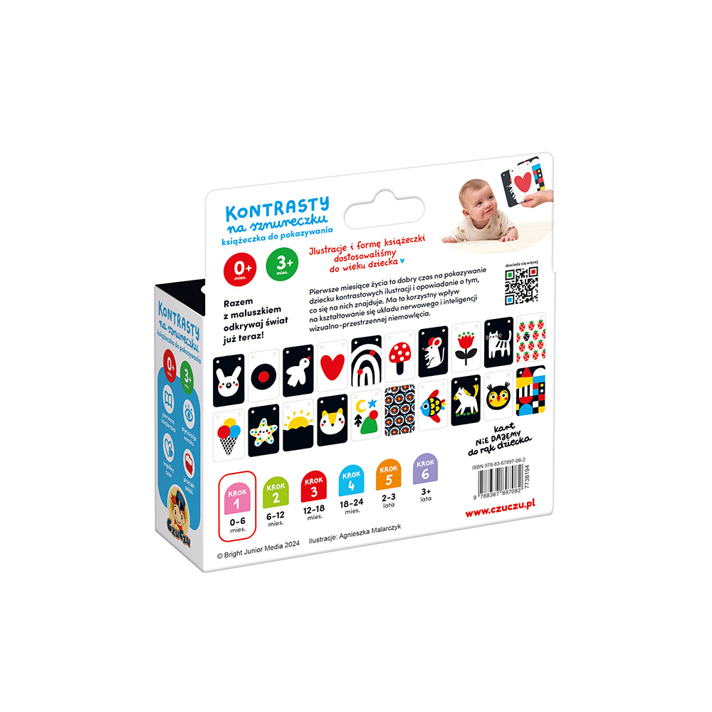 Kontrasty na sznureczku - Książeczka do pokazywania dla dzieci 0 i 3 mies.+ gallery 5
