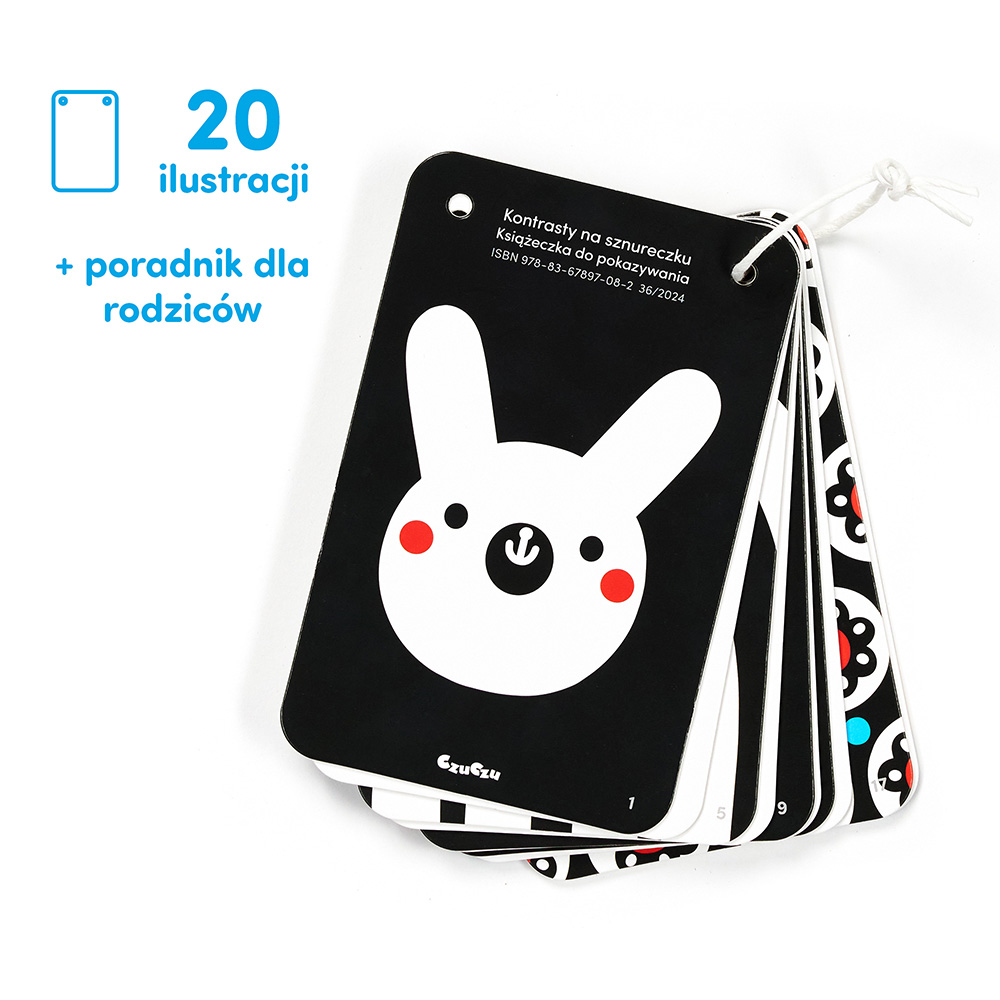 Kontrasty na sznureczku - Książeczka do pokazywania dla dzieci 0 i 3 mies.+ gallery 3