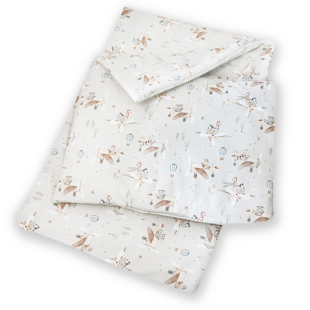 Pościel z wypełnieniem dla dzieci Śpiulkolot  L - 100x135