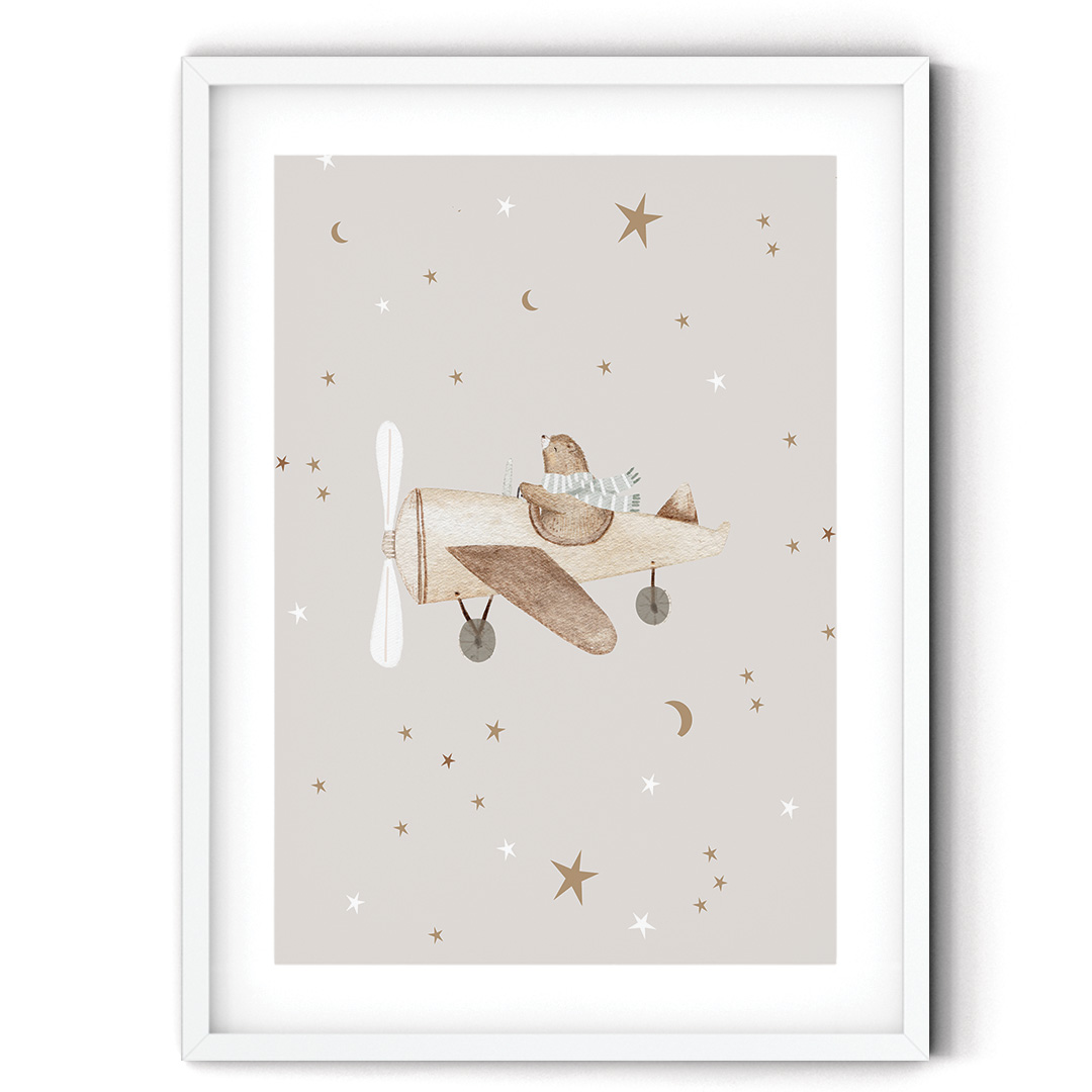 Plakat  do pokoju dziecka Śpiulkolot - Niedźwiadek