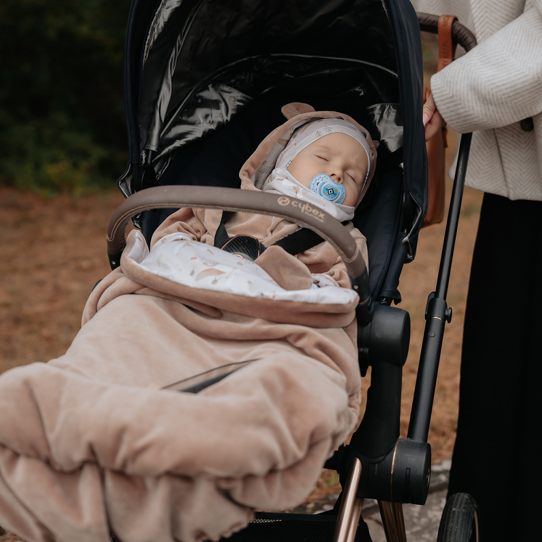 Kocyk do fotelika i wózka/półśpiworek welurowy Śpiulkolot gallery 8