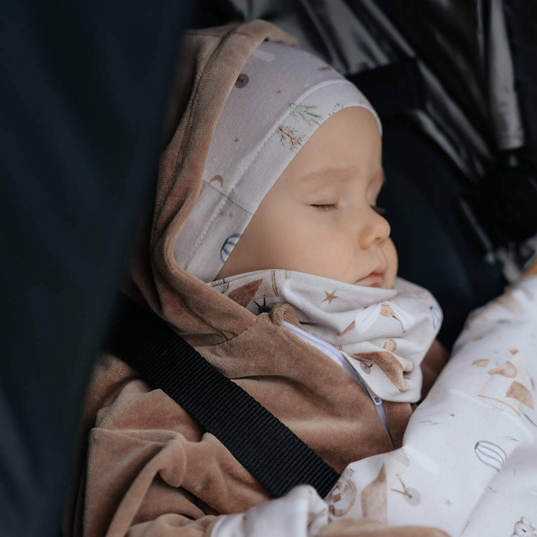 Czapeczka dla niemowlaka z uszami Śpiulkolot 3-6m gallery 4