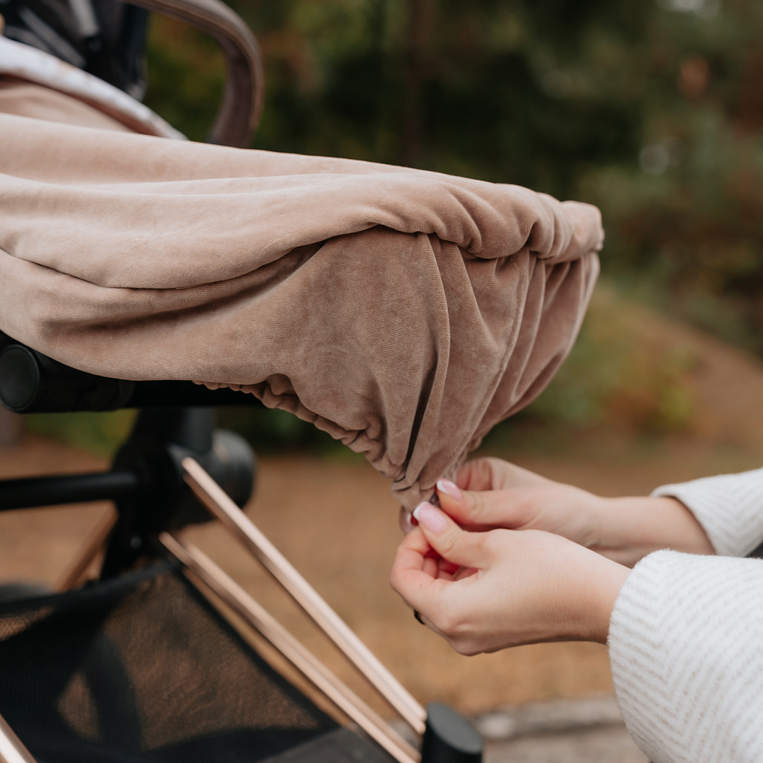 Kocyk do fotelika i wózka/półśpiworek welurowy Śpiulkolot gallery 7