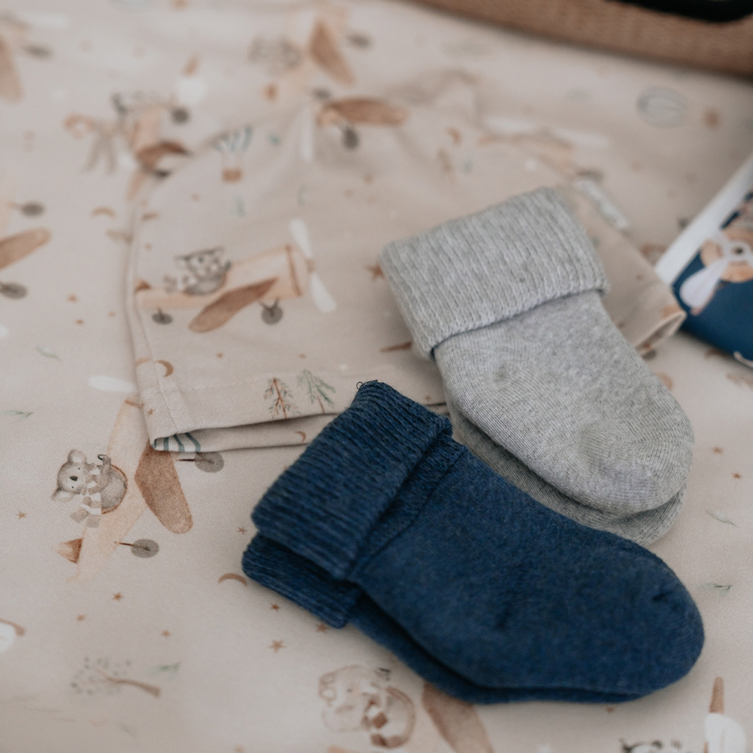 Skarpetki niemowlęce 2-pak granatowe gallery 3