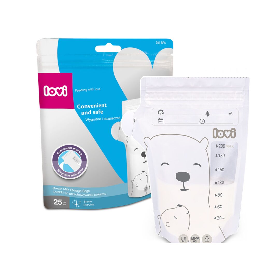 Torebki do przechowywania pokarmu LOVI 25 szt.