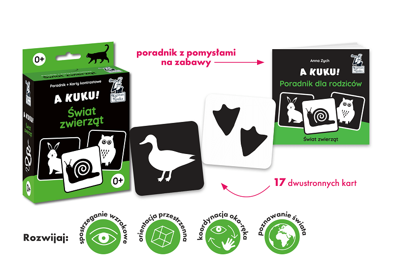 A kuku! Świat zwierząt. Poradnik + karty kontrastowe gallery 1