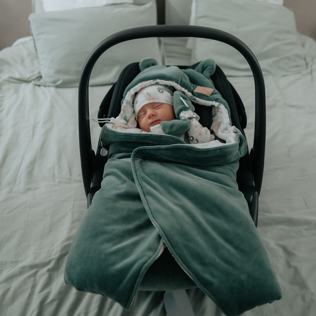 Otulacz do fotelika/kocyk welurowy do gondoli Safari gallery 6