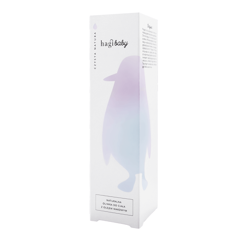 Naturalna oliwka do ciała dla dziecka, z olejem makowym, 150 ml, Hagi Baby