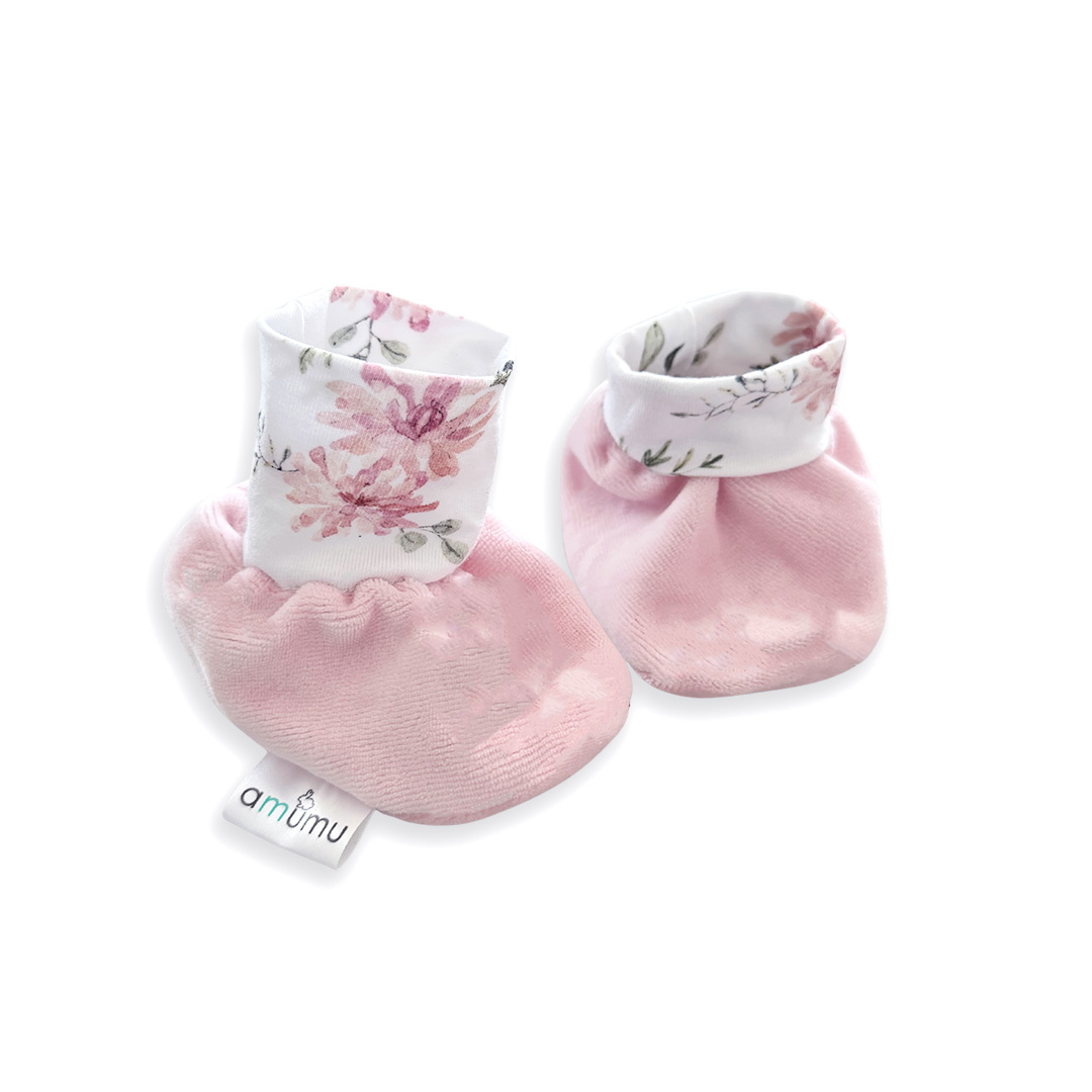 Buciki niechodki niemowlęce Magiczny Ogród pudrowy róż