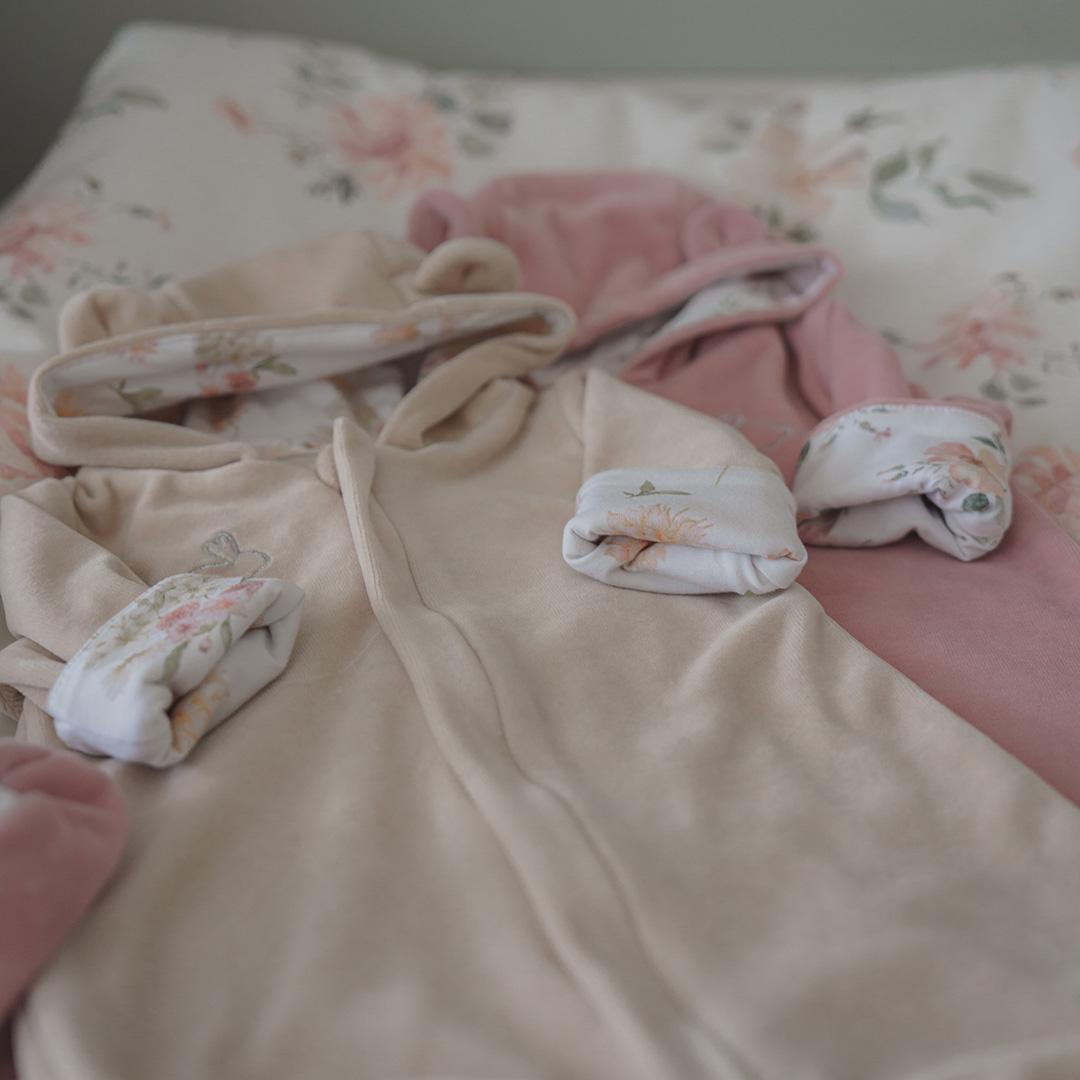 Kombinezon niemowlęcy welurowy Zaczarowane Dalie gallery 7