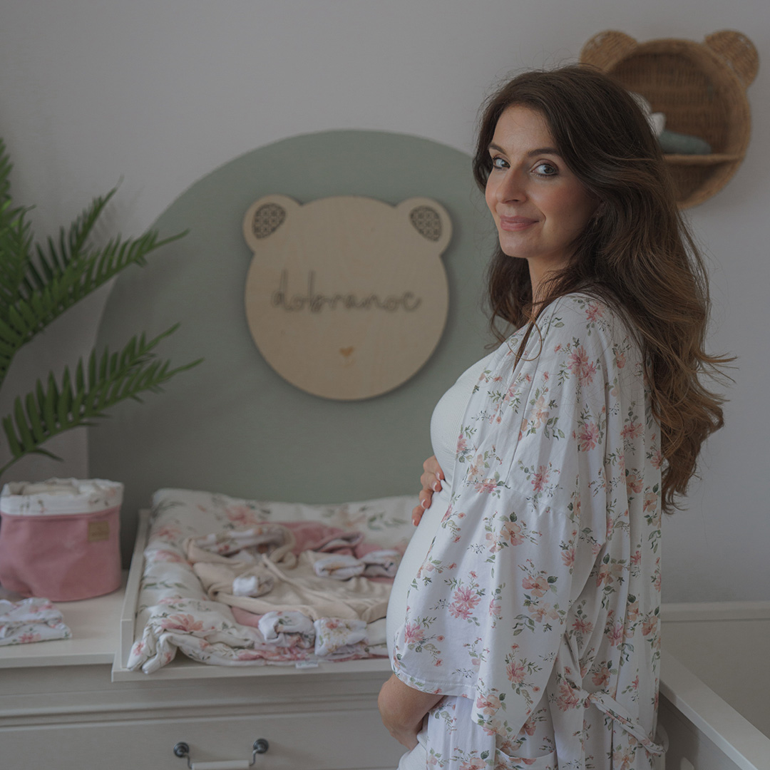 Kimono / szlafrok ciążowy Magiczny Ogród gallery 4