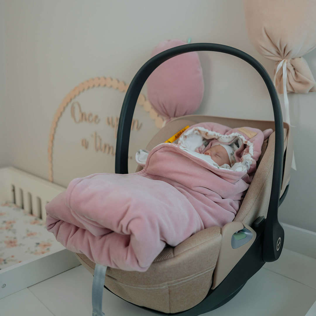 Otulacz do fotelika/kocyk welurowy do gondoli Magiczny Ogród gallery 1