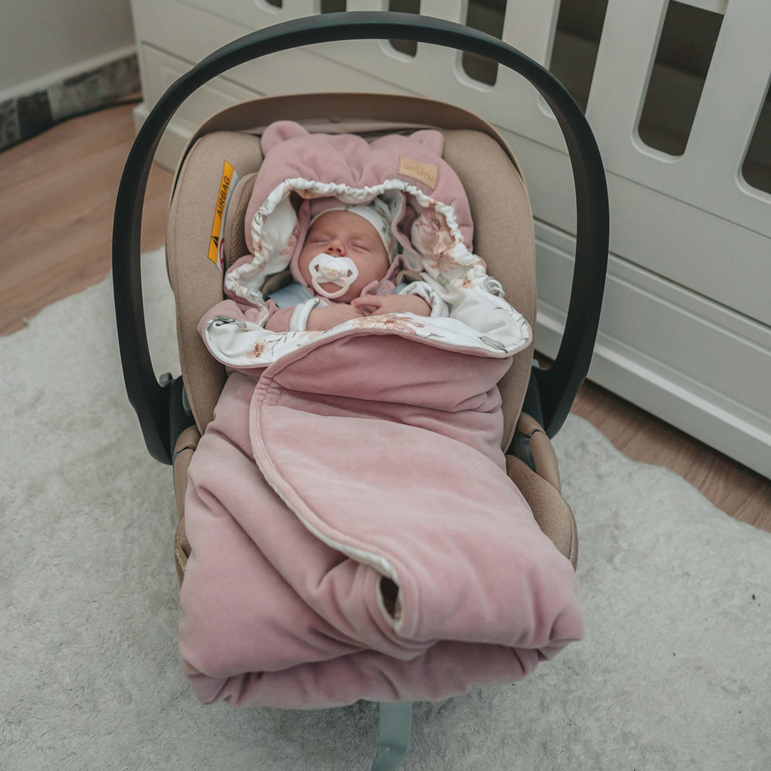 Otulacz do fotelika/kocyk welurowy do gondoli Magiczny Ogród gallery 4