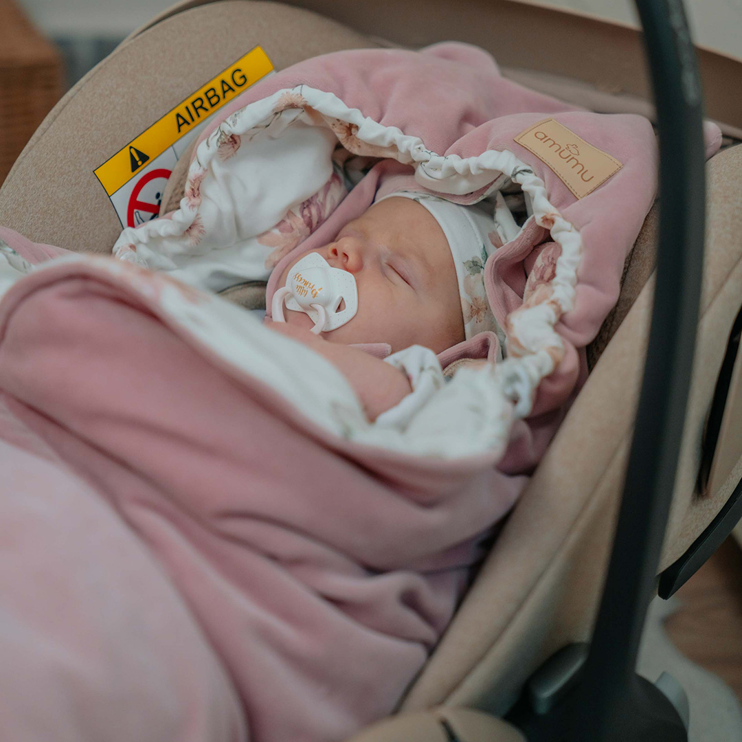 Otulacz do fotelika/kocyk welurowy do gondoli Magiczny Ogród gallery 2