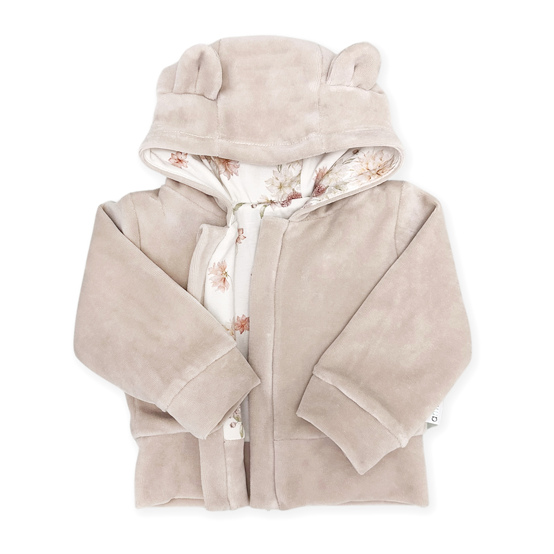Bluza niemowlęca welurowa Zaczarowane Dalie