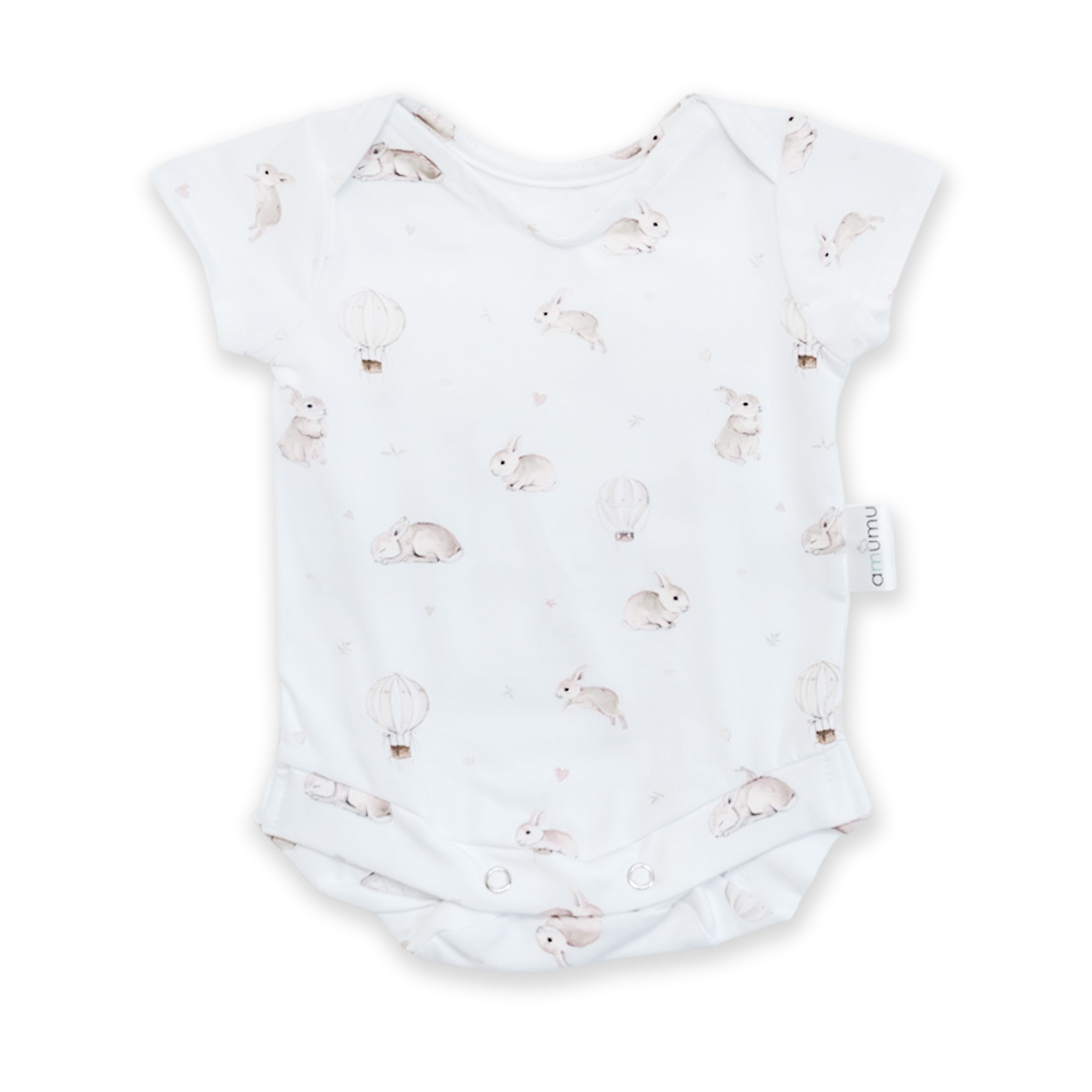 Body niemowlęce z krótkim rękawem Króliczek Teodor