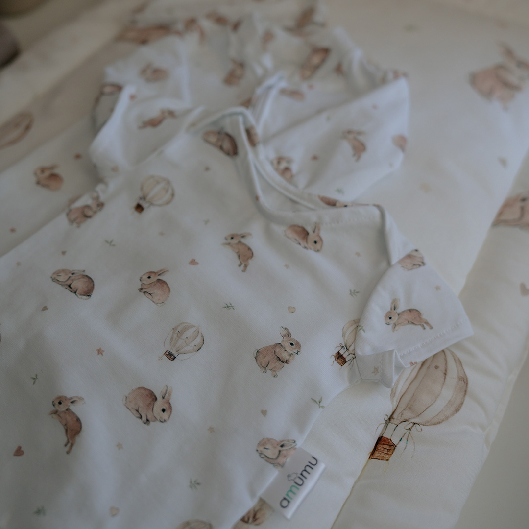 Body niemowlęce z krótkim rękawem Króliczek Teodor image 3