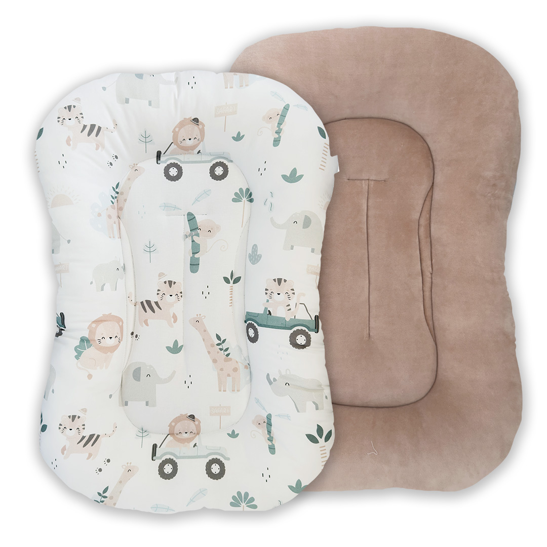 Kokon niemowlęcy/gniazdko Safari latte