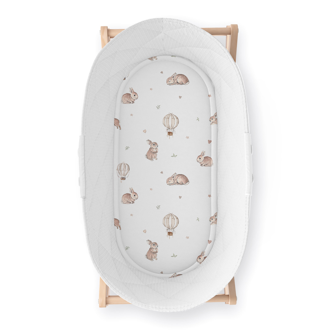 Prześcieradło do gondoli/kosza mojżesza Króliczek Teodor