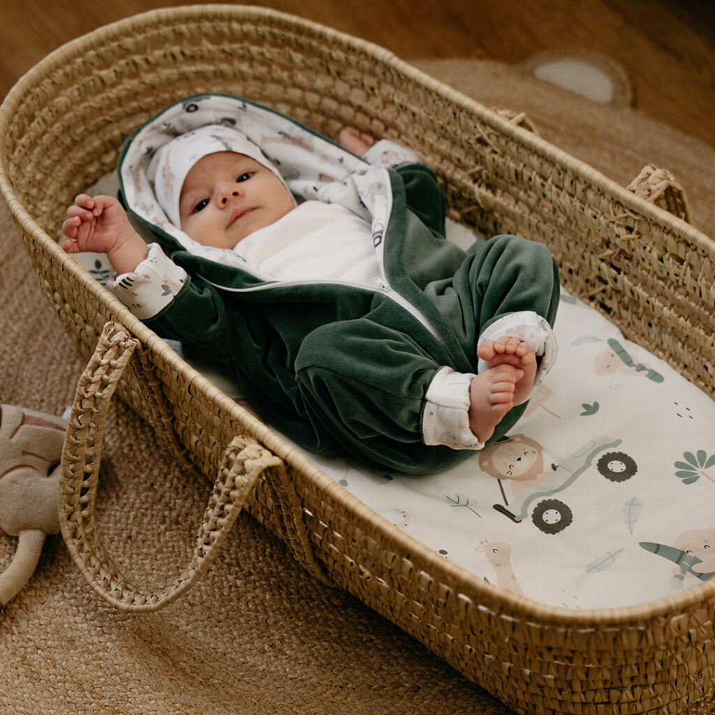 Gondola/moses basket sheet Safari Amumu accessories for children