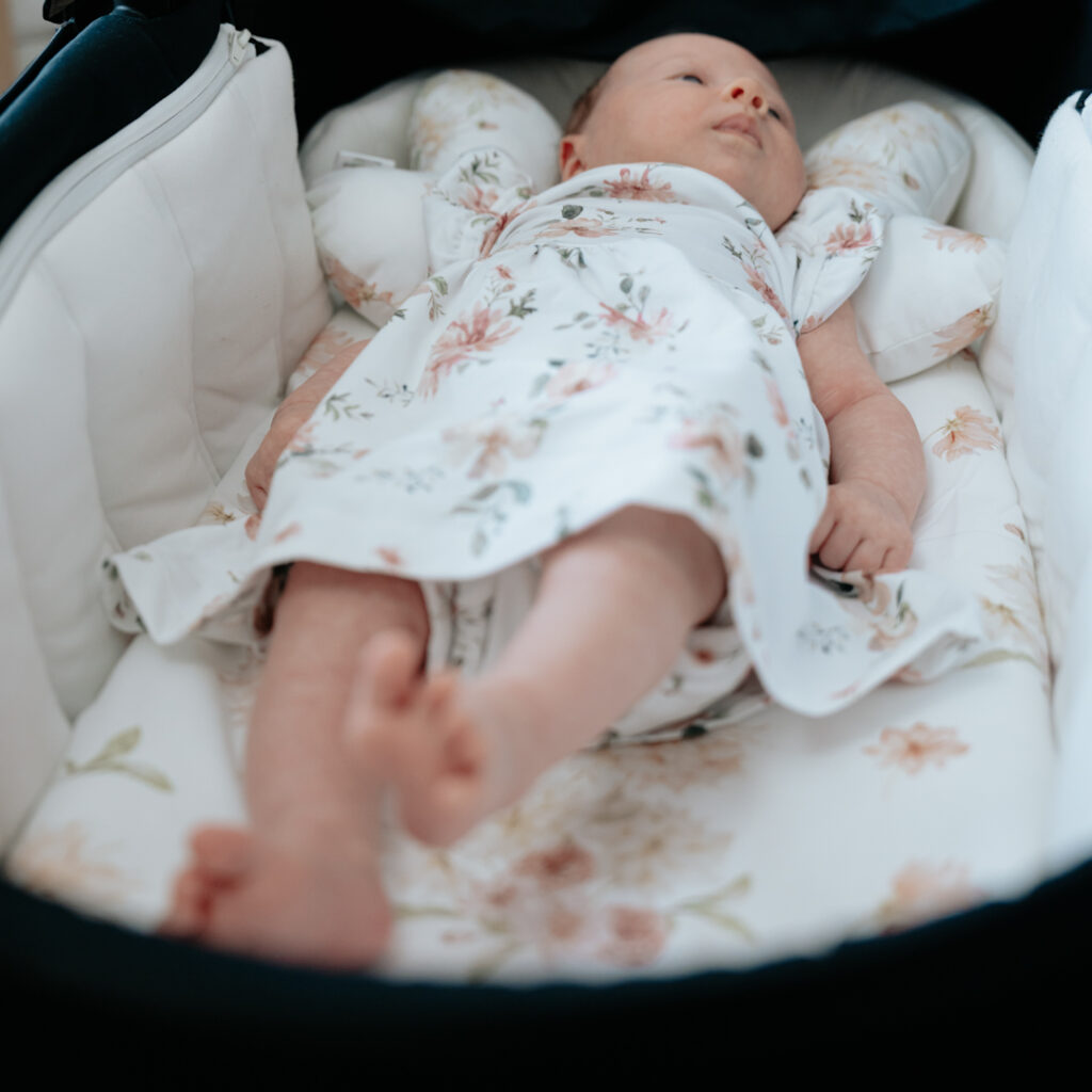 Gondola/moses basket sheet Enchanted Dahlias Amumu accessories for