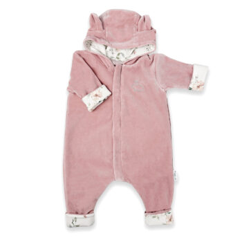 Velour baby jumpsuit Magic Garden