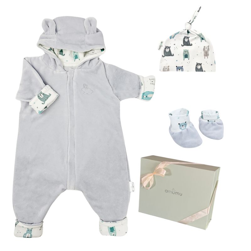 zestaw prezentowy kombinezon pastelowe szare 56 zestaw prezentowy kombinezon pastelowe szare 56