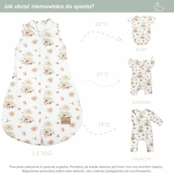 amumu how to dress a newborn baby sleeping bag 2in1 dahlia