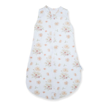 Sleeping wrap - sleeping bag 2-in-1 for newborn 1.5 TOG Enchanted Dahlias